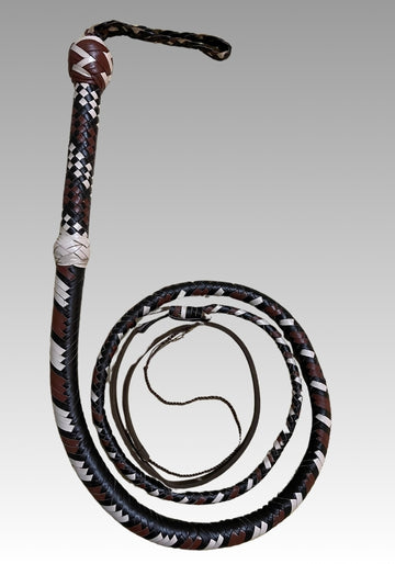 Premium Braided Leather Bullwhip