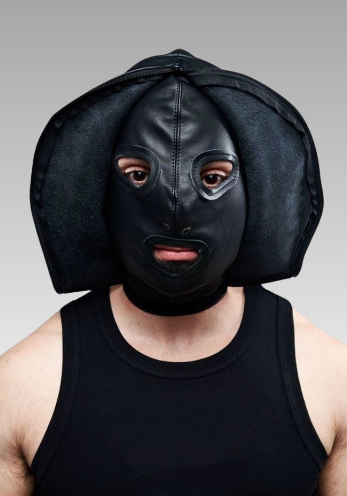 Leather Double Faced Hood for sale