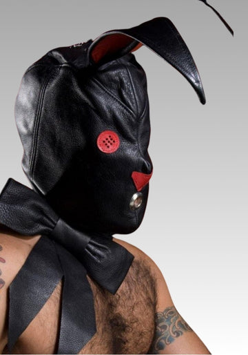 Leather Bunny Hood for sale