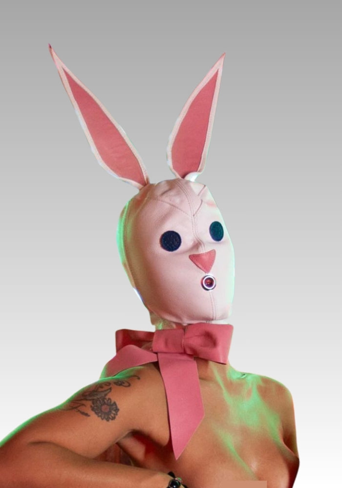 Leather Bunny Hood for sale