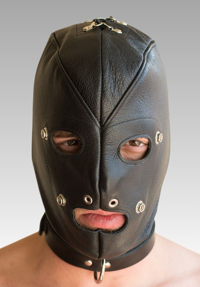 Deluxe Leather Hood Gag for sale