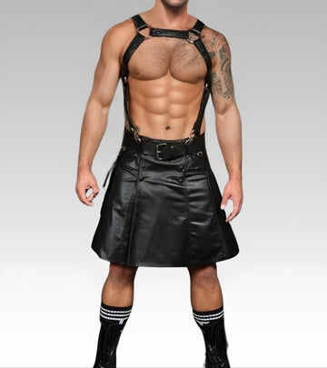Leather Utility Kilt for sale