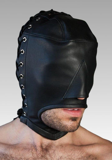 Open Mouth Bondage Hood for sale