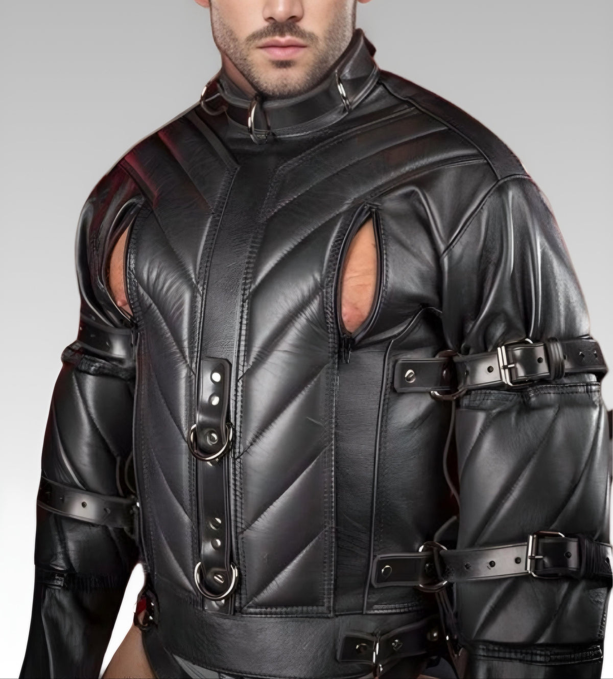 Ultra-Padded Leather Straitjacket for sale
