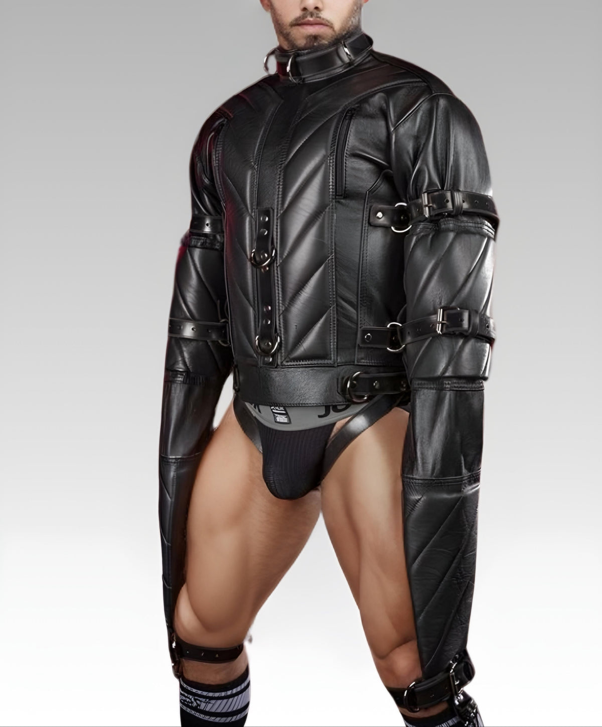 Ultra-Padded Leather Straitjacket for sale