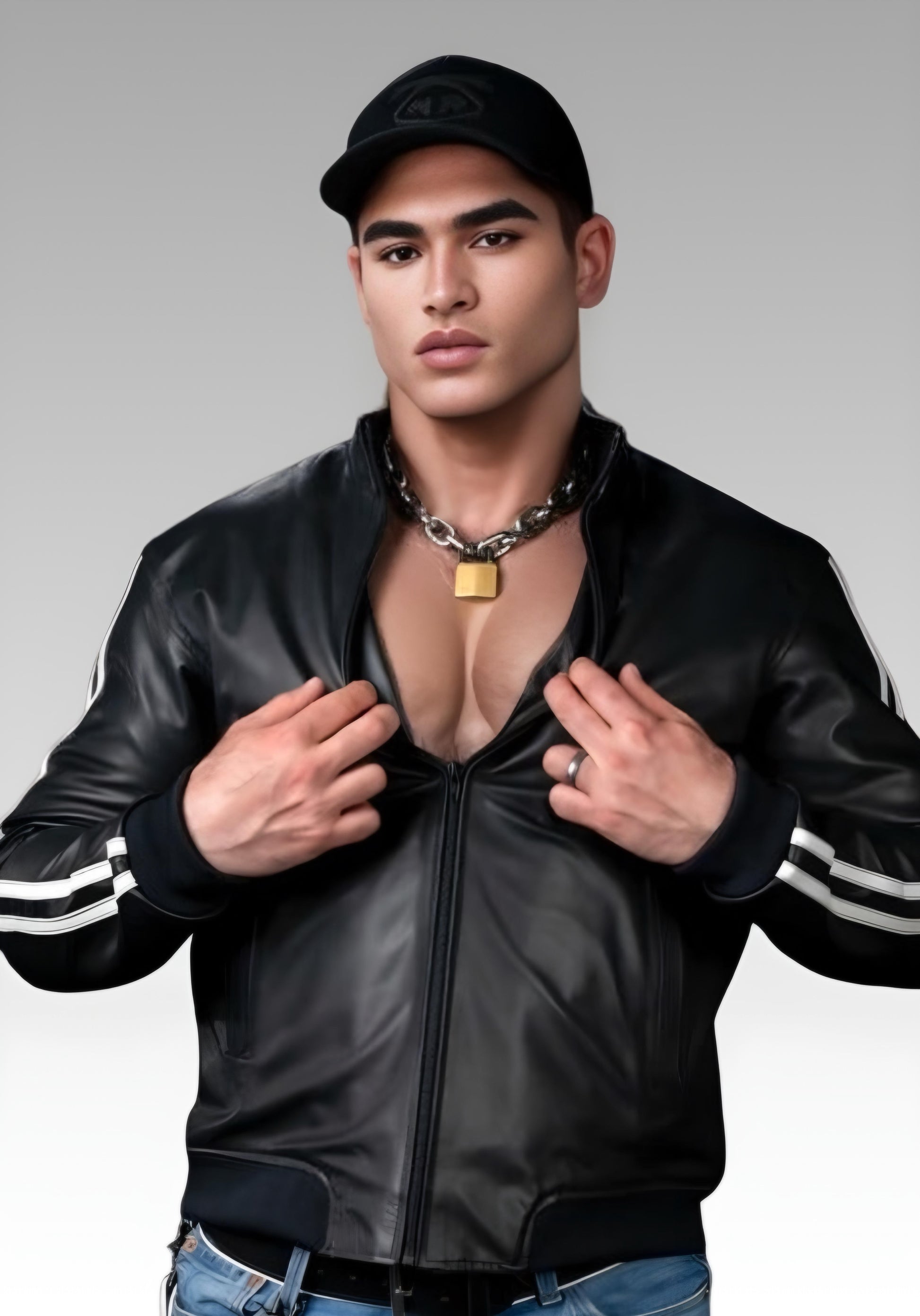 Men's Leather Sport Jacket for sale