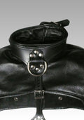 Bolero Leather Straitjacket, straitjacket bondage, straitjacket bdsm, jacket restraint, bolero straitjacket, woman straight jacket for sale