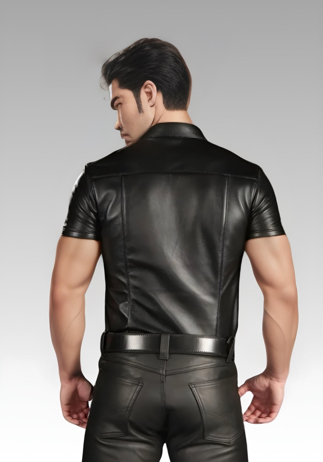 Lambskin Classic Leather Shirt for sale