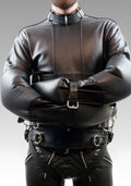 Leather Restraint Jacket Black for sale
