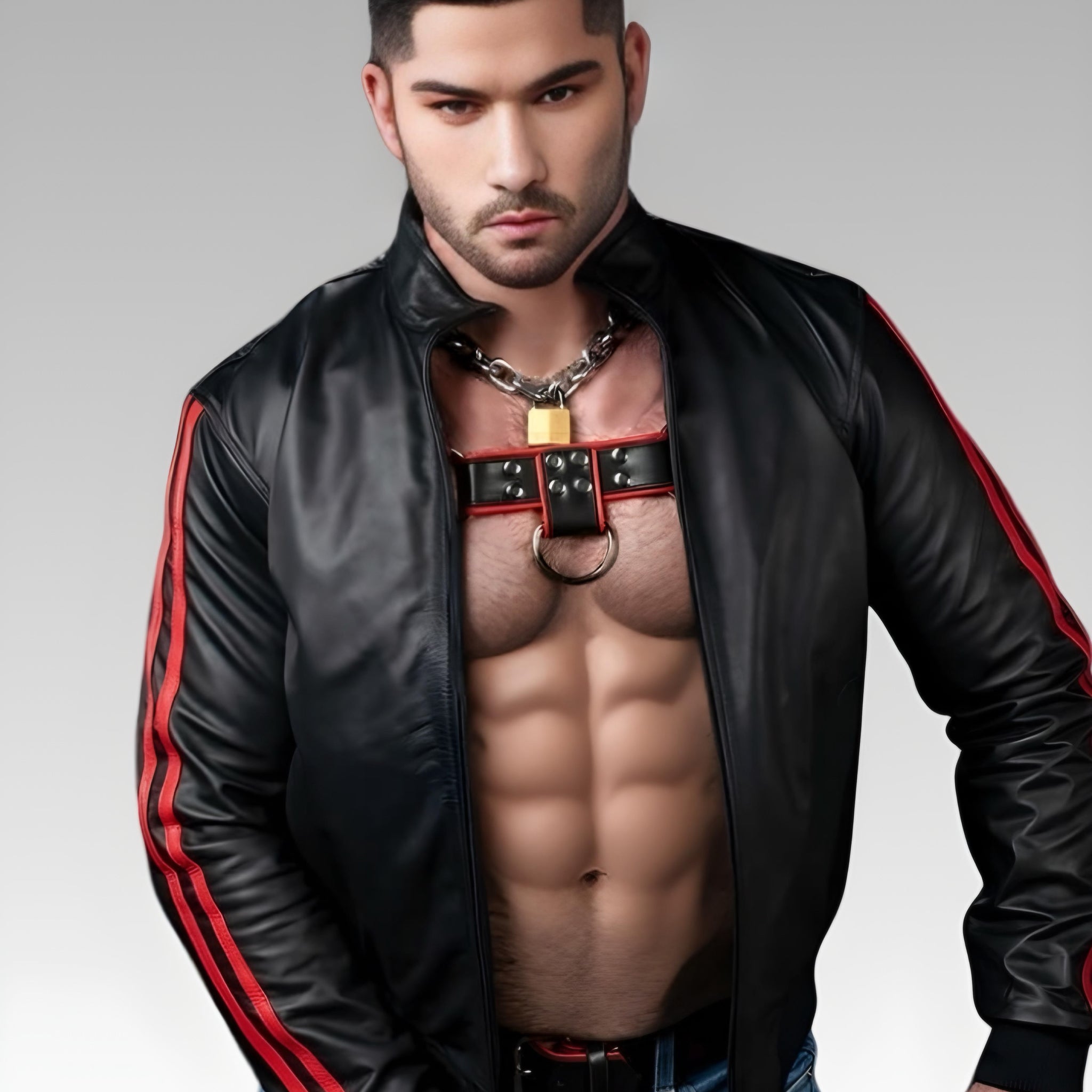 Men's Leather Sport Jacket