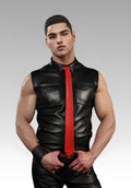 Lambskin Sleeveless Leather Shirt for sale