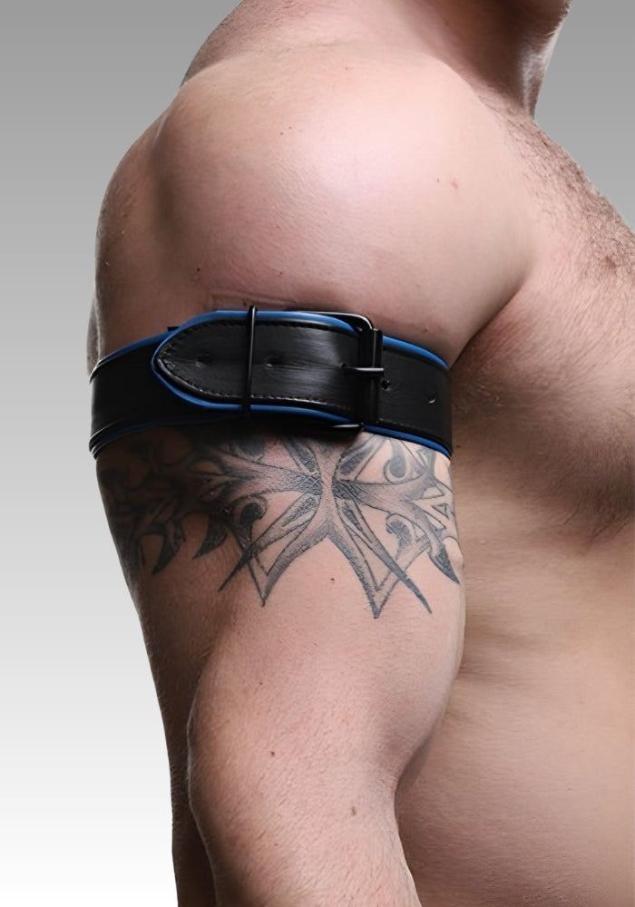 Leather Armband Trojan Blue for sale
