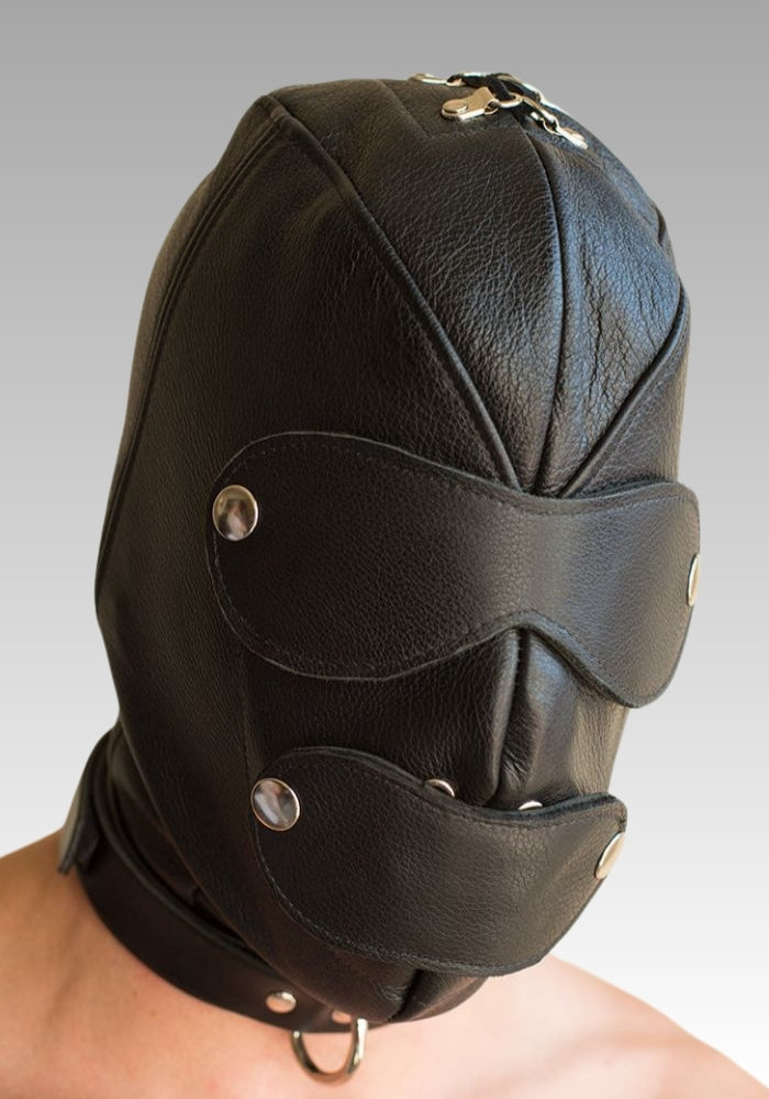 Deluxe Leather Hood Gag for sale