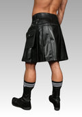 Leather Kilt with Belt and Accessory Pouch for sale