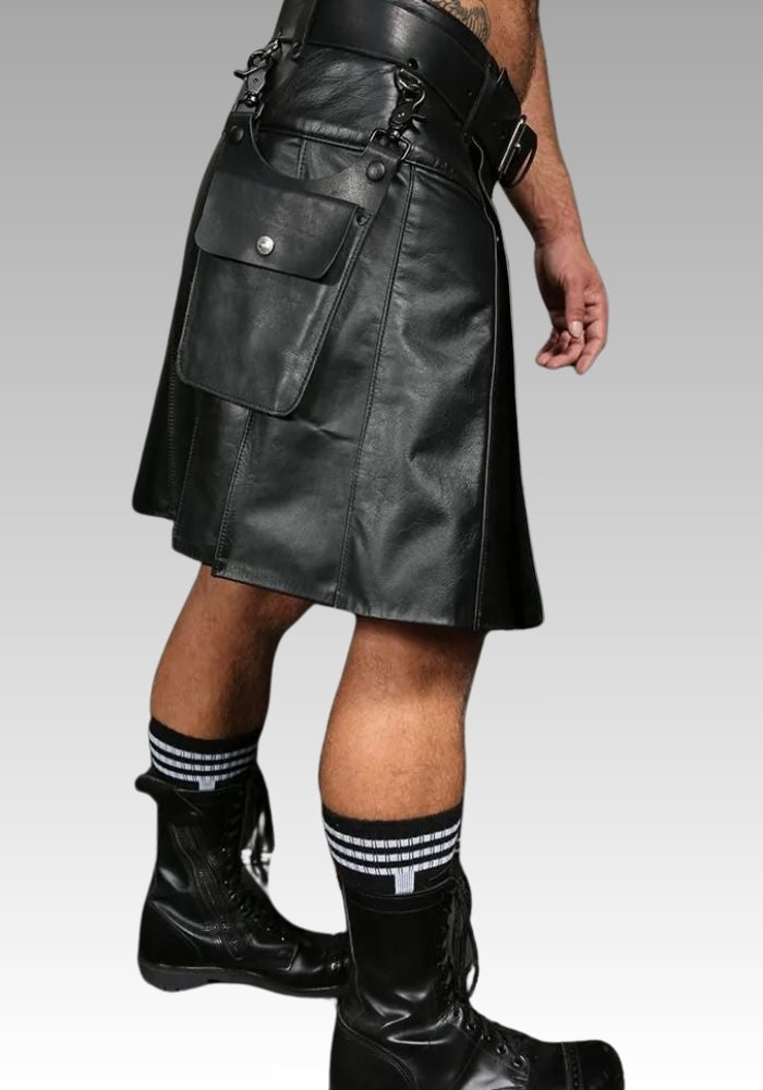 Leather Utility Kilt for sale