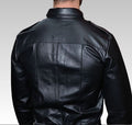 Mens Long Sleeve Leather Shirt for sale
