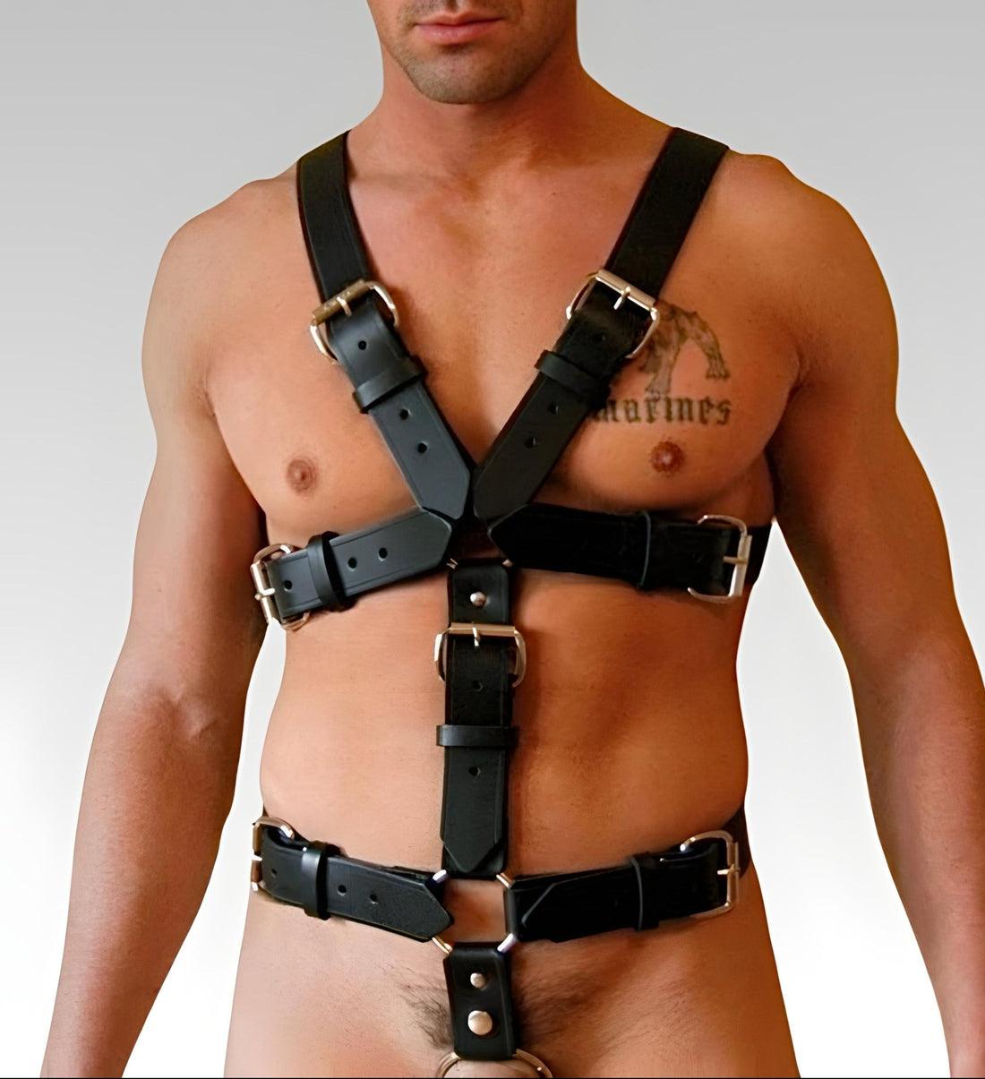 Mens Leather Body Harness for sale
