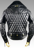 Leather Uniform Jacket with Back Panel Pad for sale
