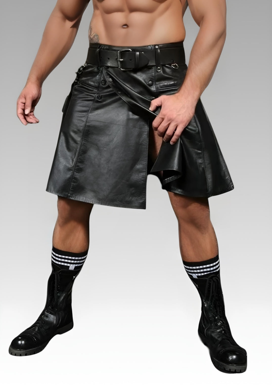 Leather Utility Kilt for sale