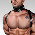 Leather Locking Bondage Collar for sale