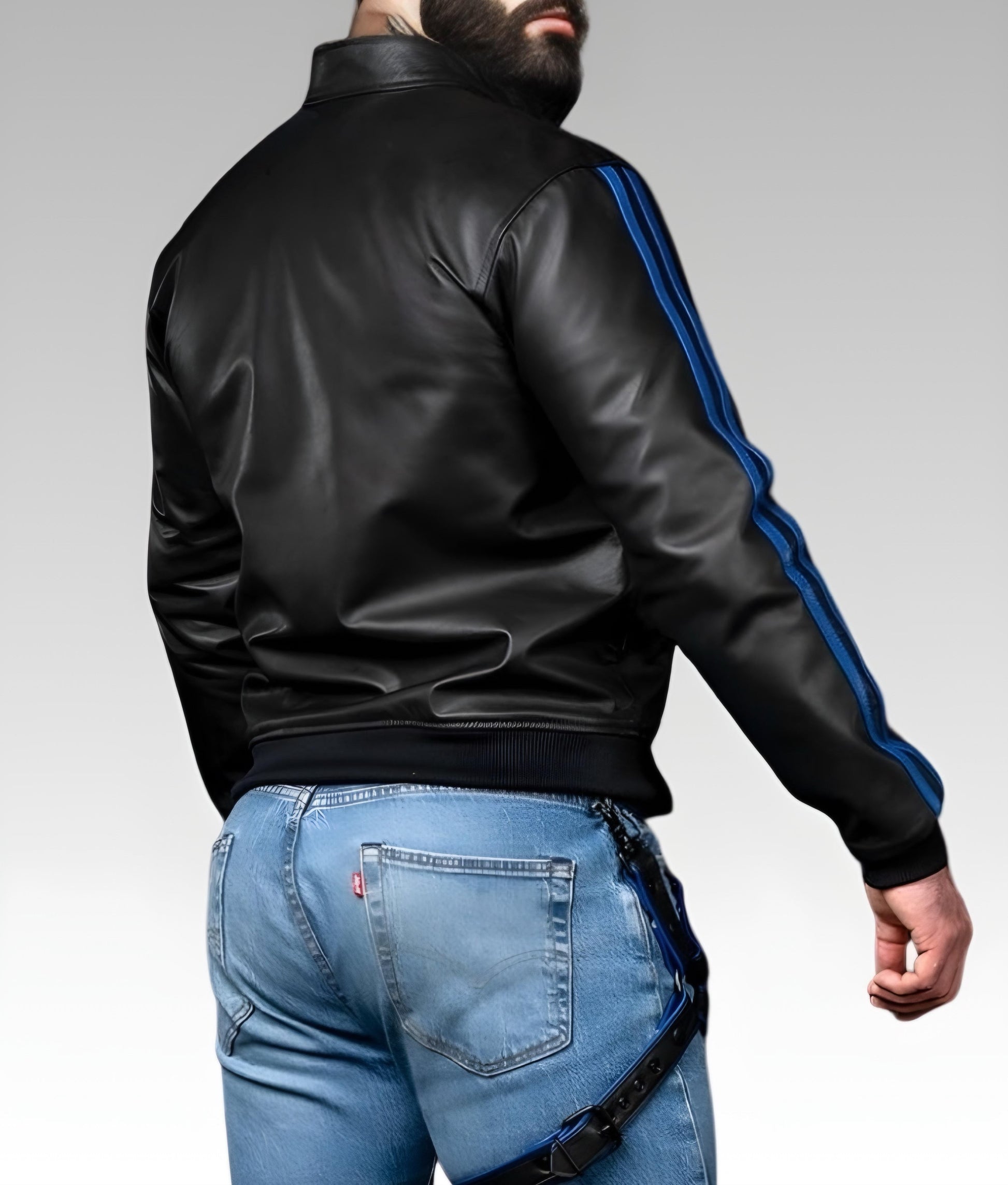 Men's Leather Sport Jacket for sale