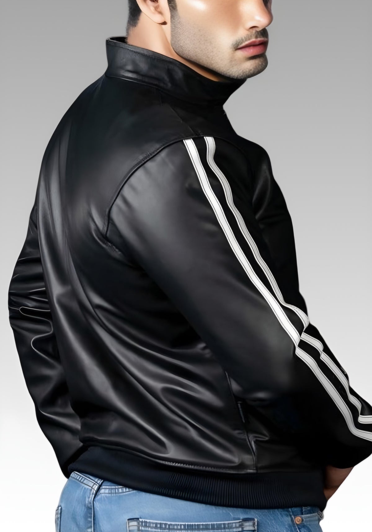 Men's Leather Sport Jacket for sale