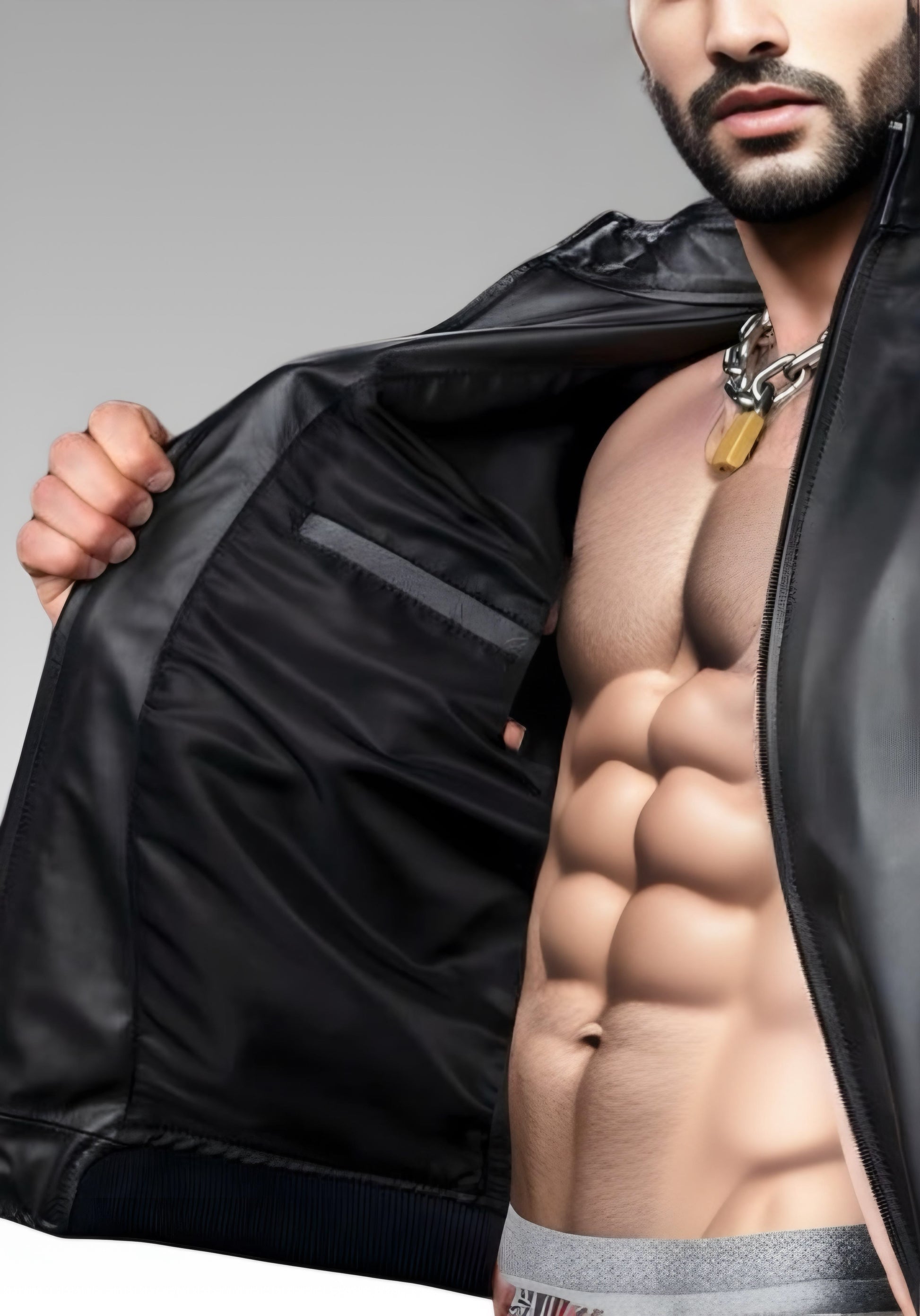 Men's Leather Sport Jacket for sale