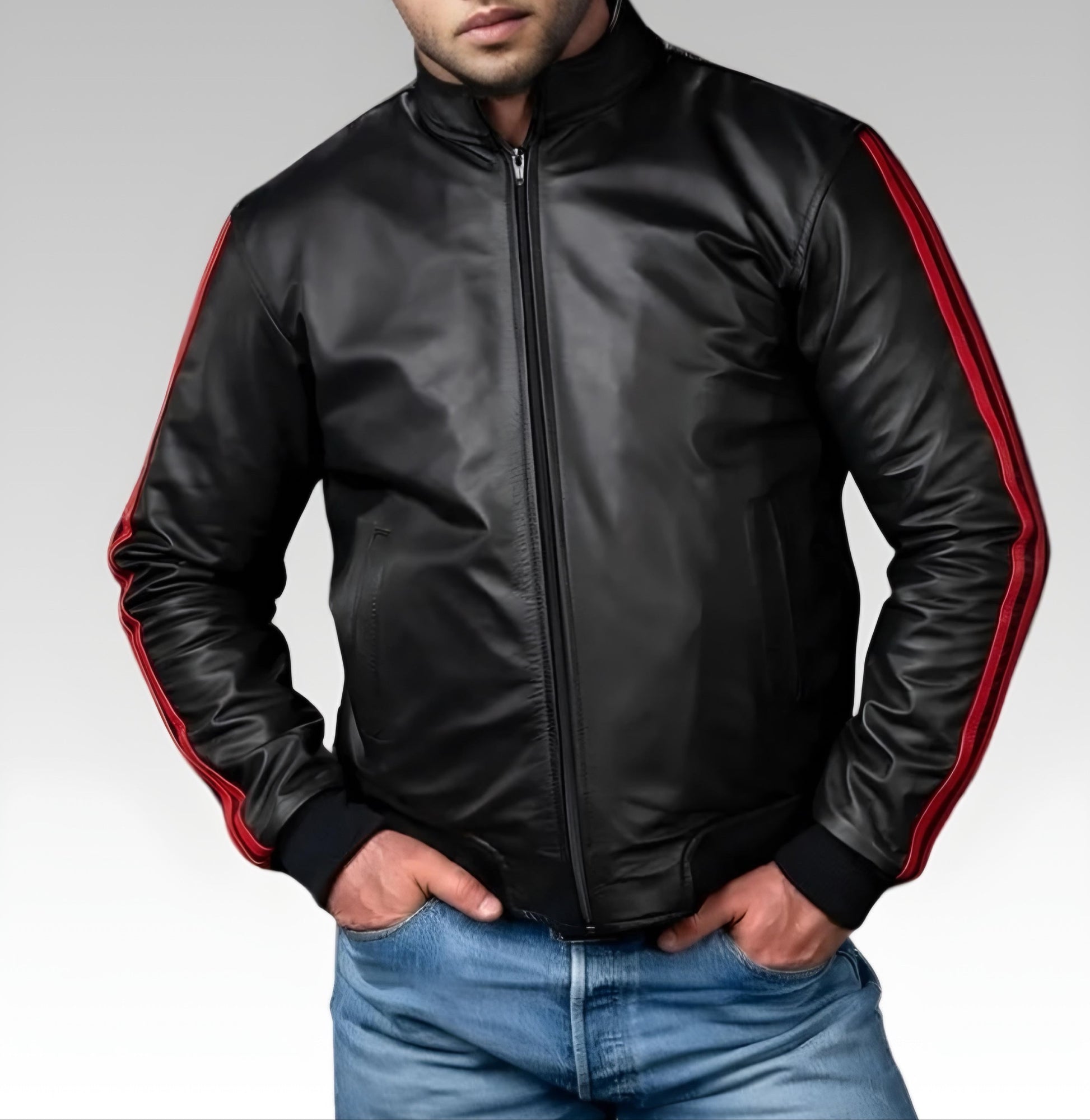 Men's Leather Sport Jacket for sale