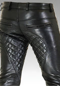Men’s Quilted Leather Pants for sale