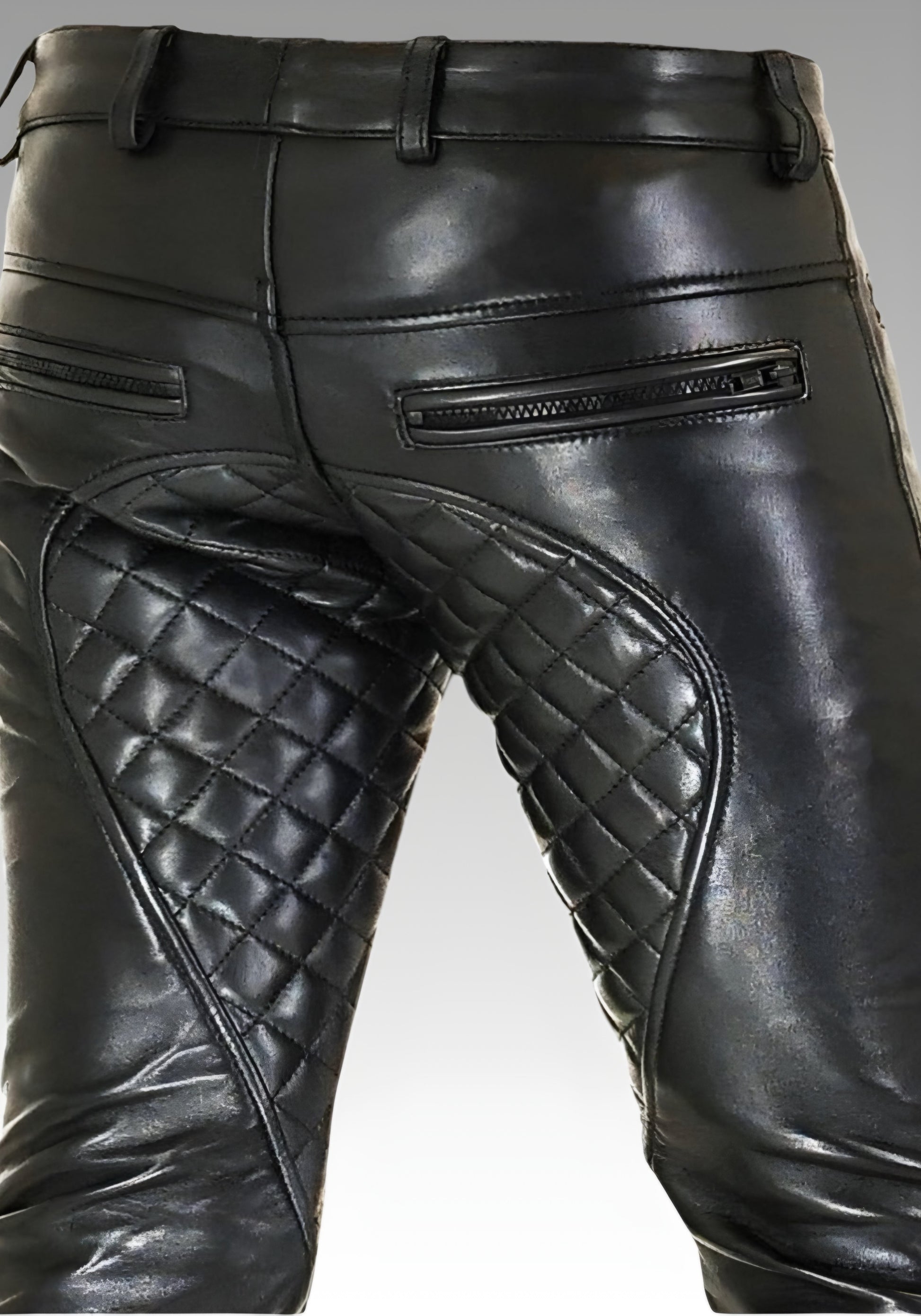 Men’s Quilted Leather Pants for sale