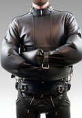 Leather Restraint Jacket Black for sale