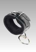 Fleece Lined Leather Cuffs, bondage and restraints, leather bondage restraints, extreme bondage restraints, BDSM bed restraints for sale