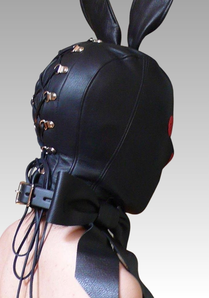 Leather Bunny Hood for sale