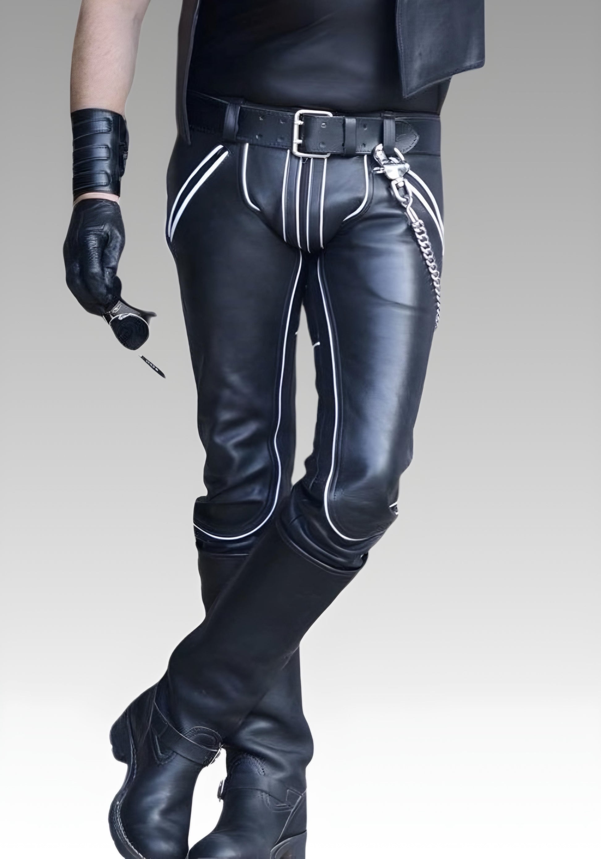 Leather Jeans Color Lining for sale