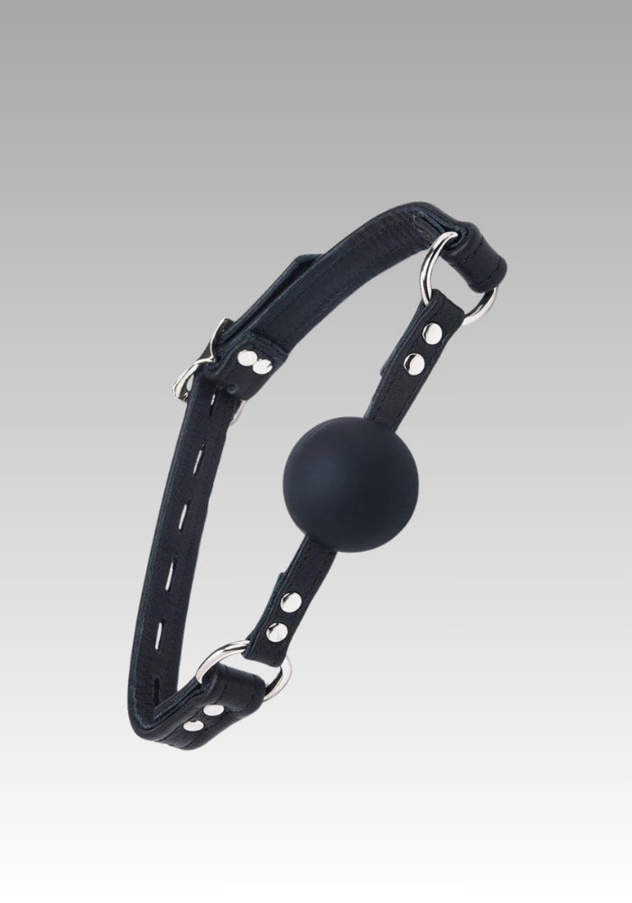 Leather Silicone Ball Gag for sale