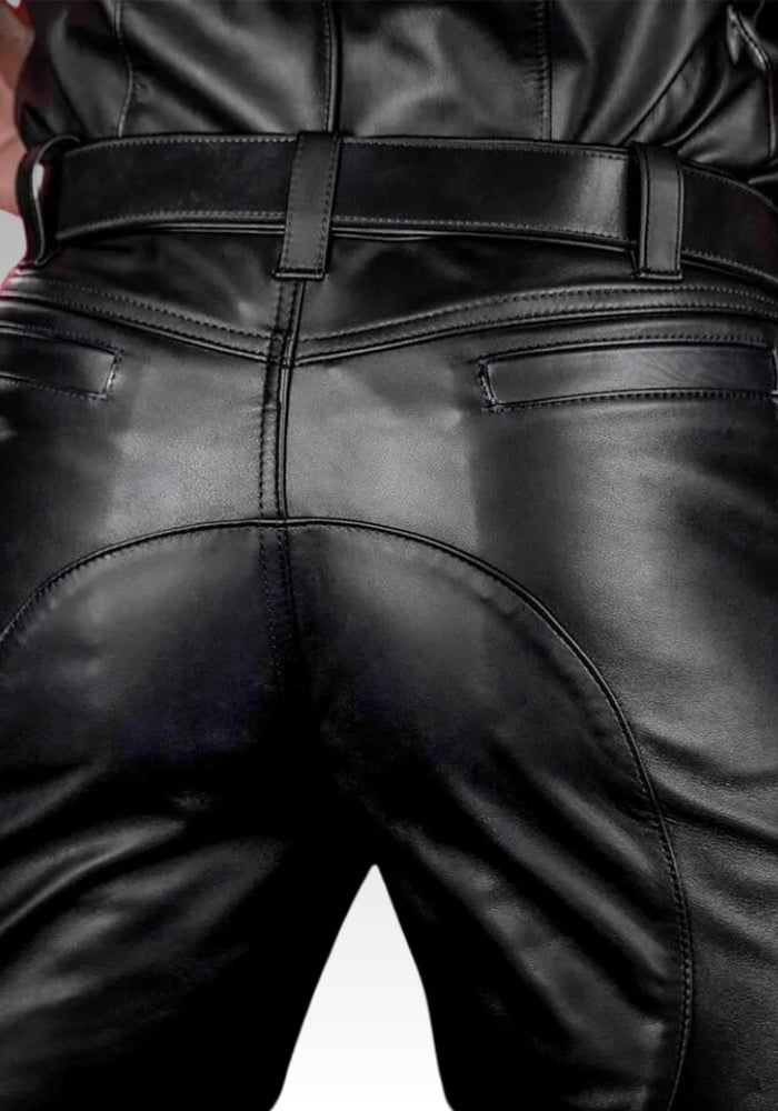 Leather Uniform Pant Black for sale