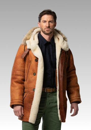 Long Sheepskin Parka Jacket