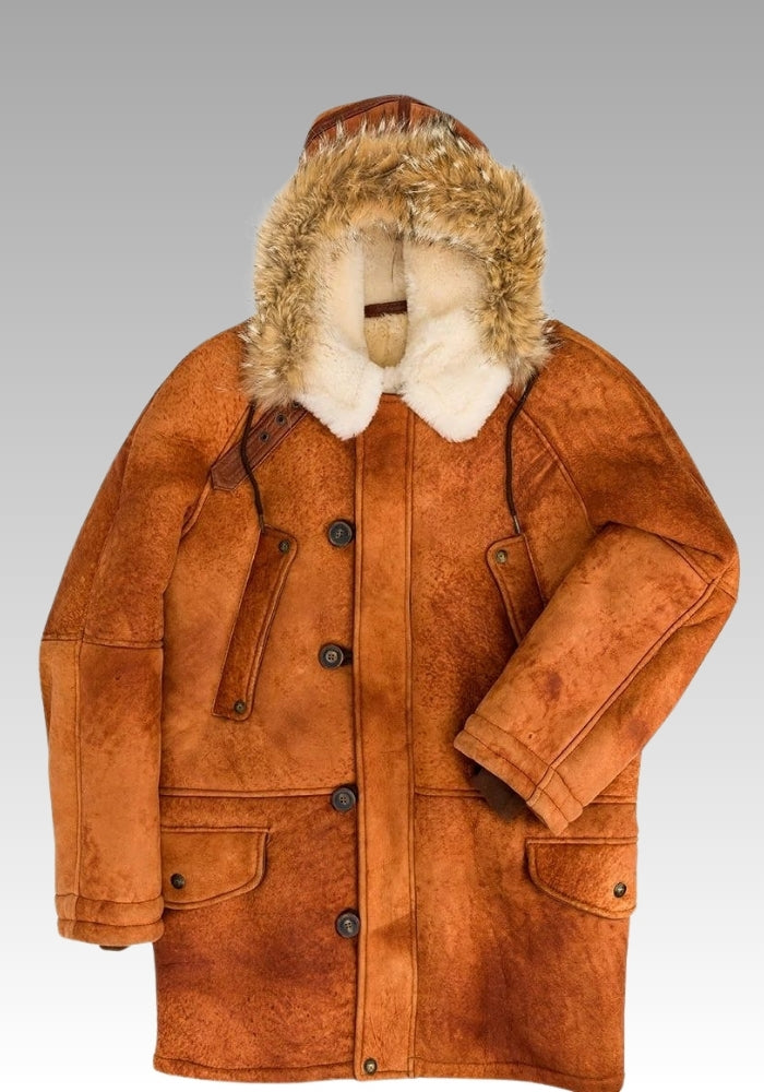 Long Sheepskin Parka Jacket