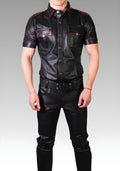 Low Rise Leather Jeans for sale