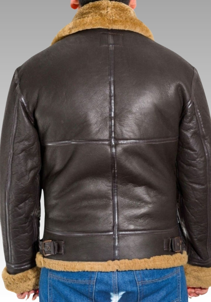 Men B3 Bomber RAF Shearling Jacket