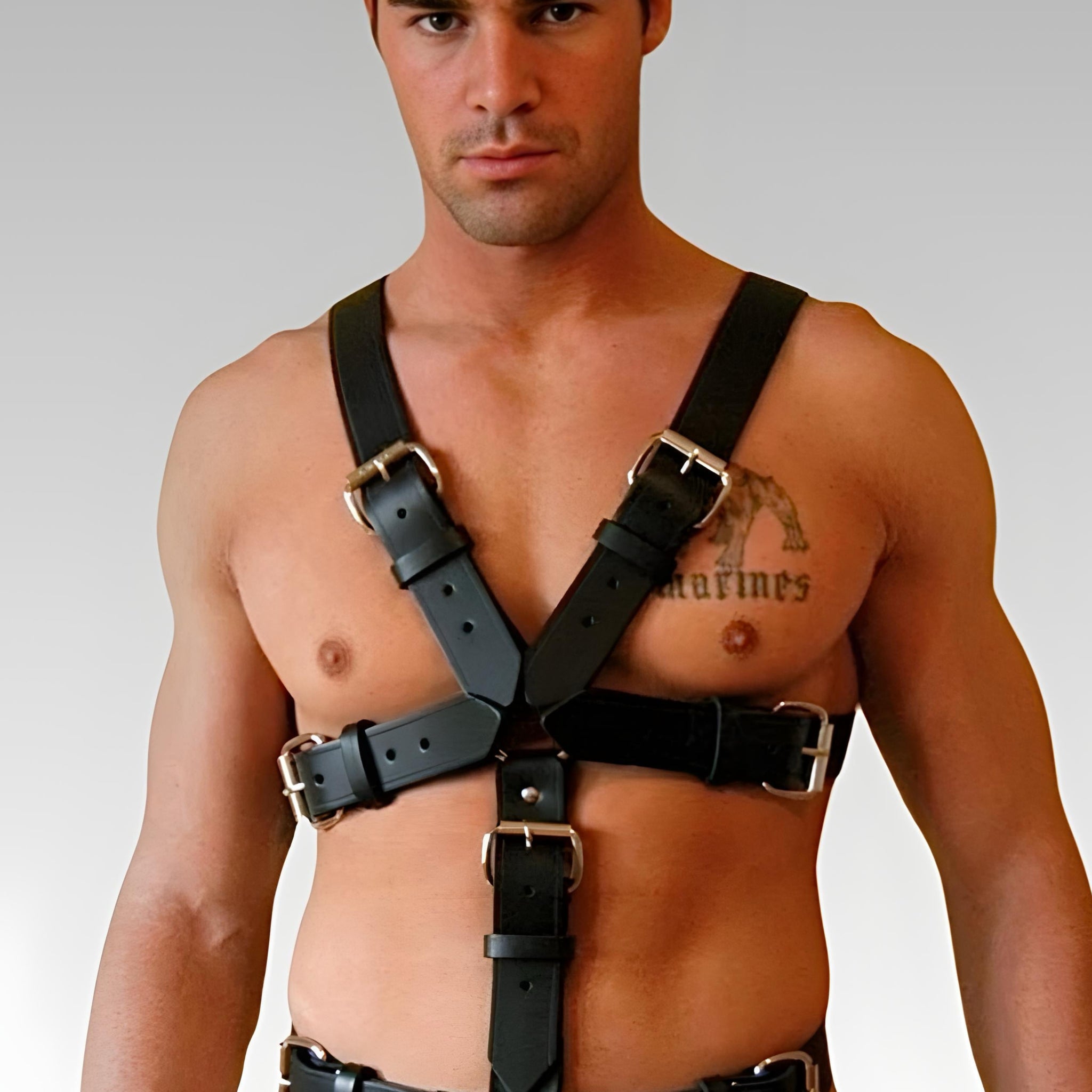 Mens Leather Body Harness for sale