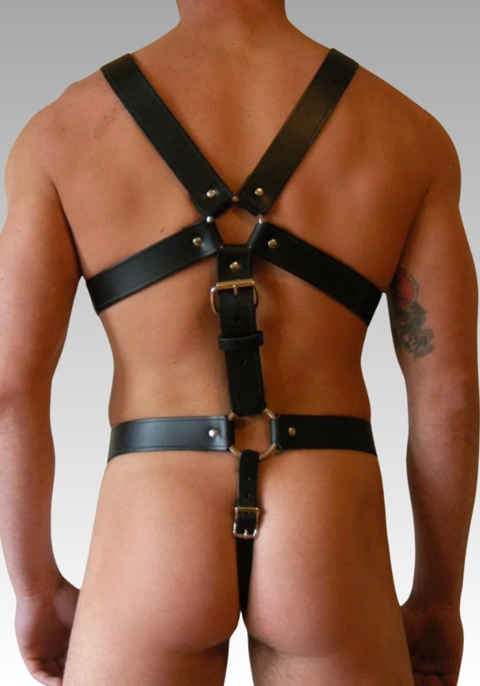 Mens Leather Body Harness for sale