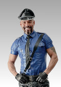 Sheep Leather Uniform Shirt Blue for sale