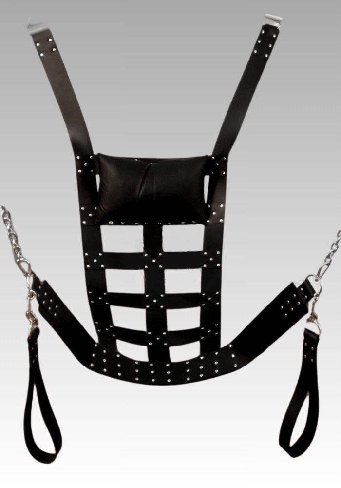 Web Leather Sex Sling for sale